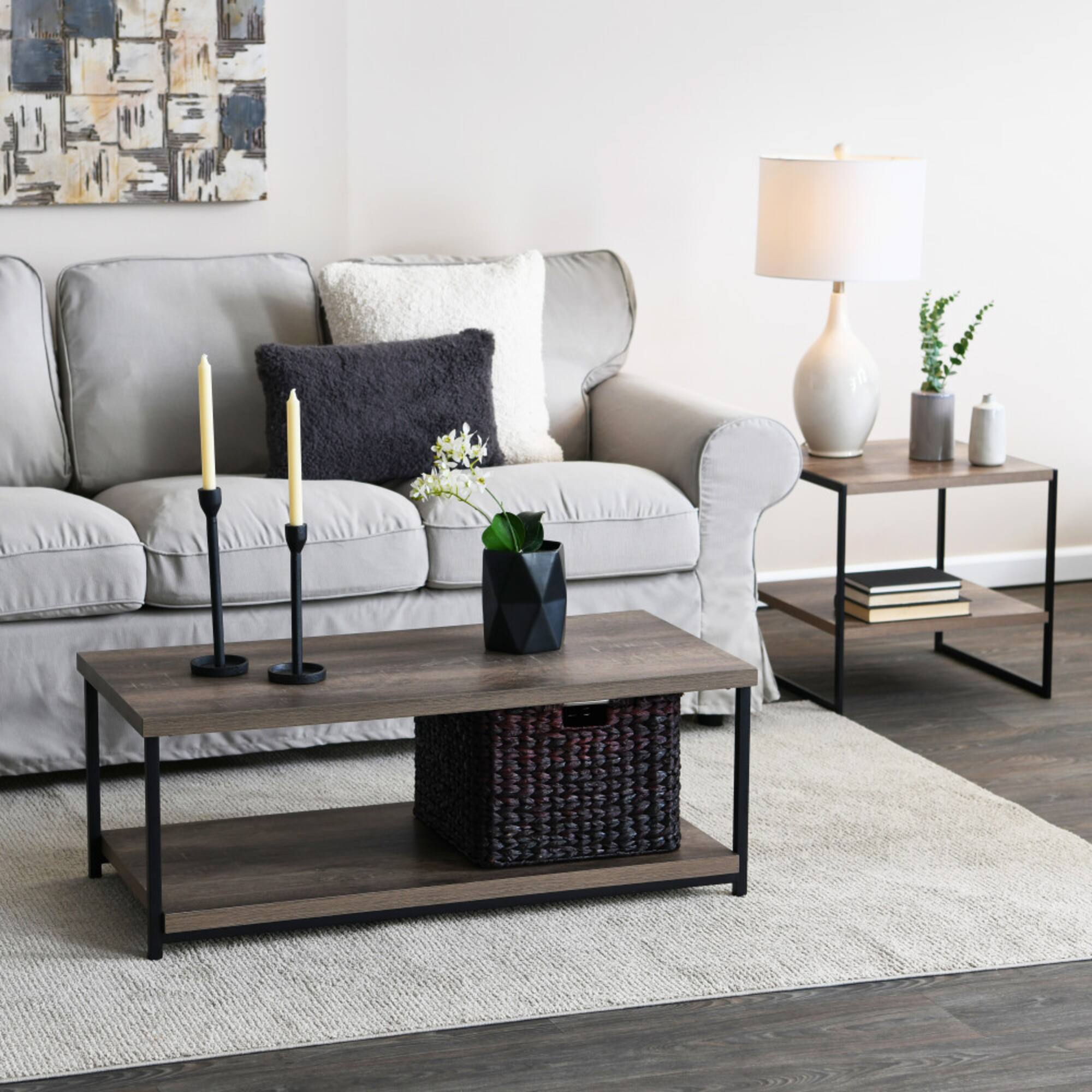 Household Essentials 20" Jamestown End Table